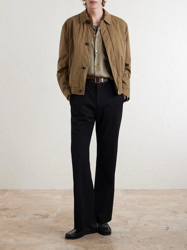  Saint Laurent - Cotton-twill Jacket - Men - Brown - M 