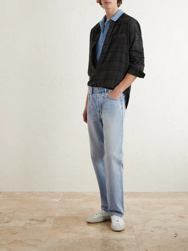  Saint Laurent - Straight-leg Distressed Jeans - Men - Blue - Uk/us 29 