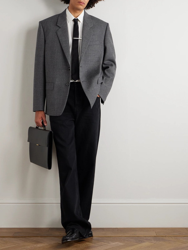  Saint Laurent - Wool Blazer - Men - Gray - It 46 