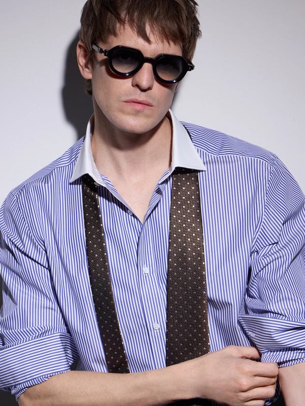  Sato - Elnat Round-frame Acetate Sunglasses - Men - Blue 
