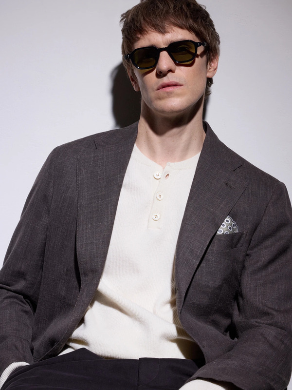  Sato - Izar Square-frame Acetate Sunglasses - Men - Black 