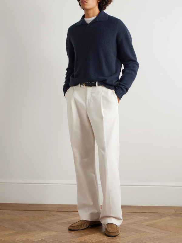  Sease - Cashmere Polo Sweater - Men - Blue - L 
