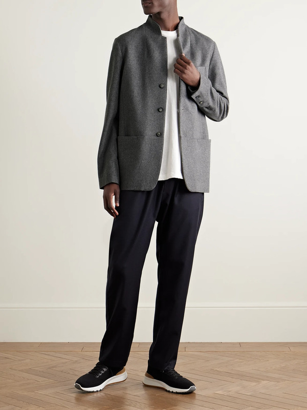  Sease - Ellen 2.0 Unstructured Wish® Virgin Wool And Cashmere-blend Felt Blazer - Men - Gray - Xl 