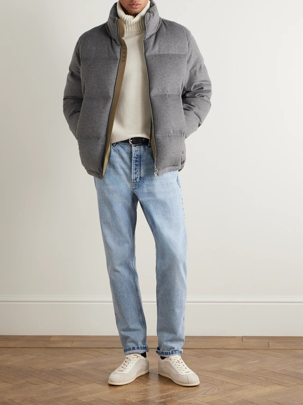  Sease - Tribeca Quilted Wish® Virgin Wool And Cashmere-blend Down Jacket - Men - Gray - S 
