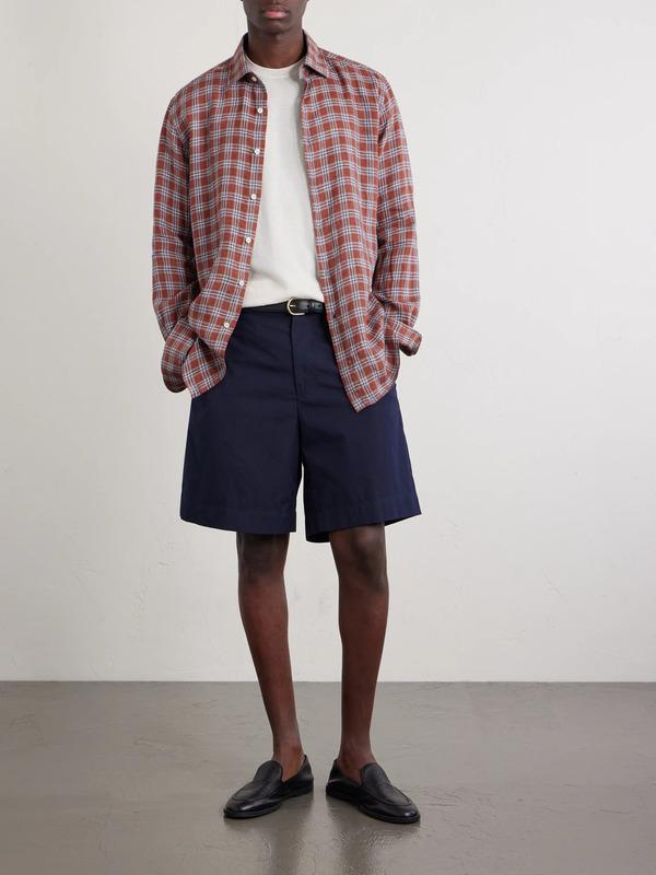  Slowear - Cotton-ripstop Shorts - Men - Blue - It 46 