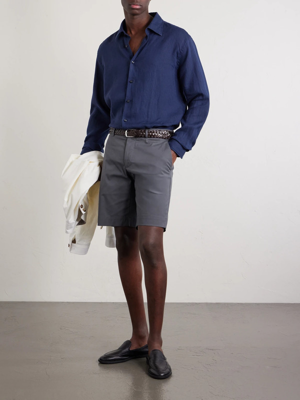  Slowear - Linen Shirt - Men - Blue - Eu 39 