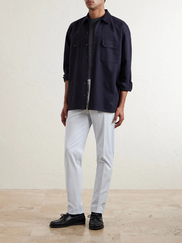 Slowear - Tapered Stretch-cotton Trousers - Men - Blue - It 44 