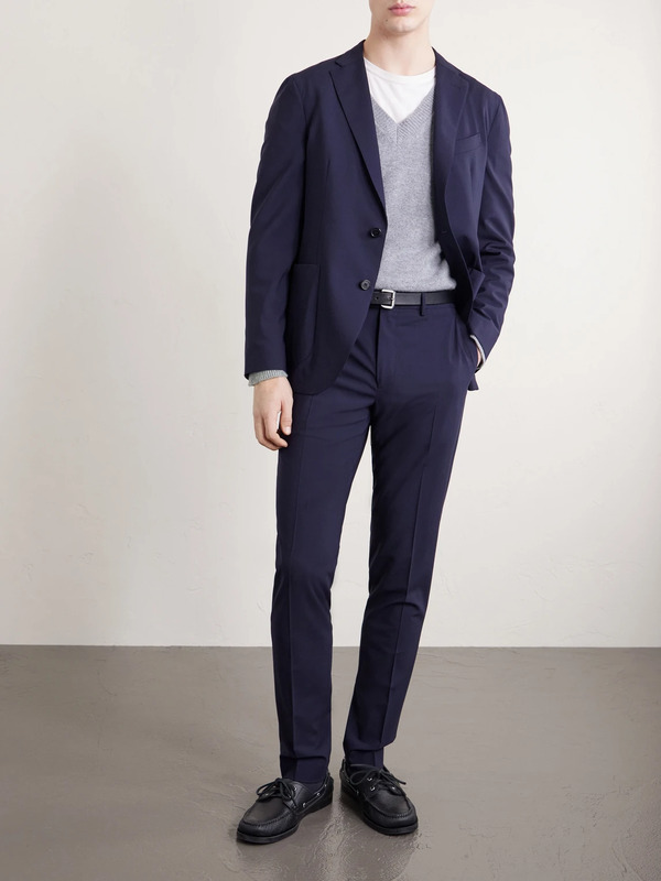  Slowear - Tapered Virgin Wool-blend Suit Trousers - Men - Blue - It 44 