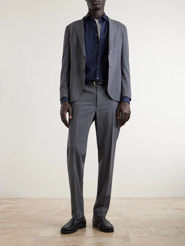  Slowear - Tapered Virgin Wool-blend Suit Trousers - Men - Gray - It 44 