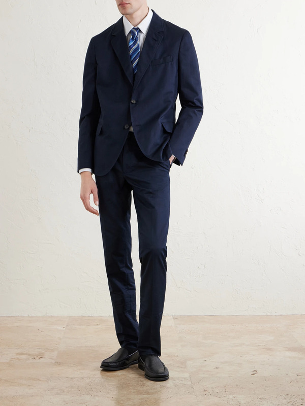 Slowear - Tapered Woven Suit Trousers - Men - Blue - It 44 