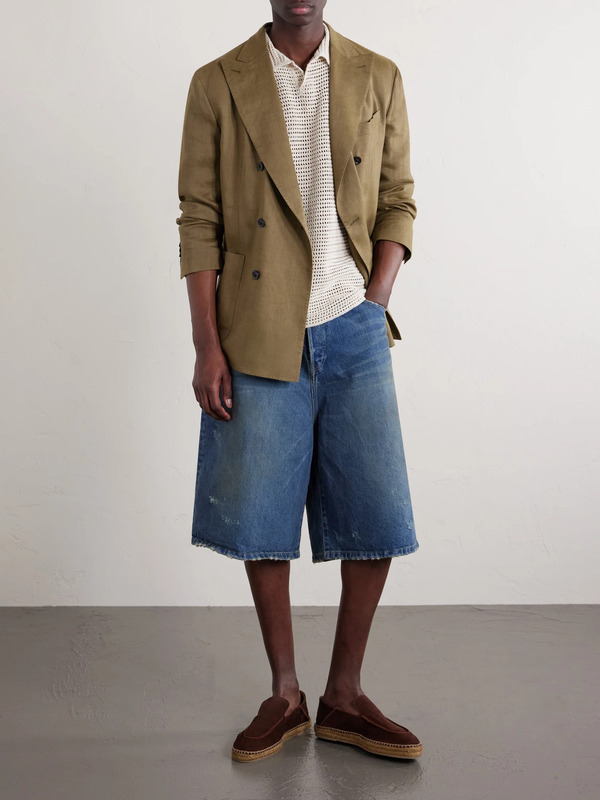  Ssstein - Straight-leg Denim Shorts - Men - Blue - S 