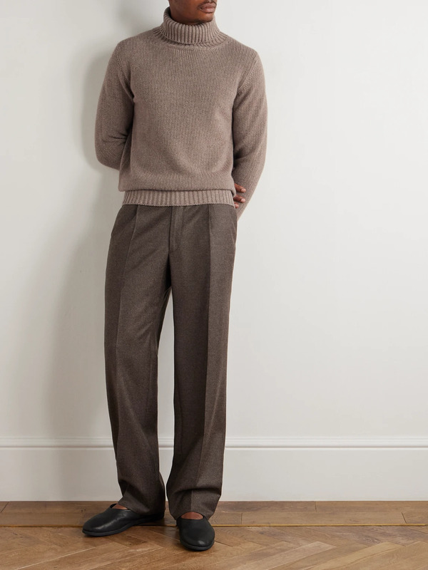  Stòffa - Cashmere Rollneck Sweater - Men - Brown - It 46 