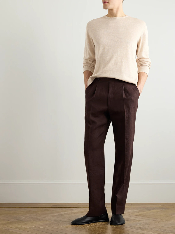  Stòffa - Linen And Cotton-blend Sweater - Men - Neutrals - It 46 
