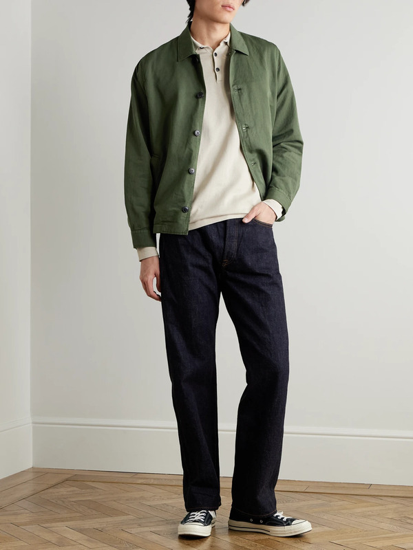  Sunspel - Cotton And Linen-blend Jacket - Men - Green - M 