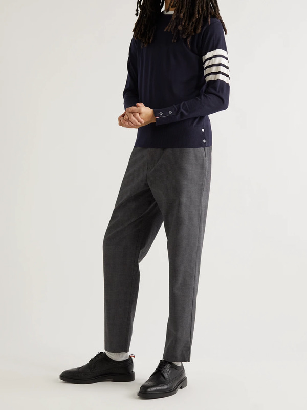  Thom Browne - Striped Merino Wool Sweater - Men - Blue - 0 