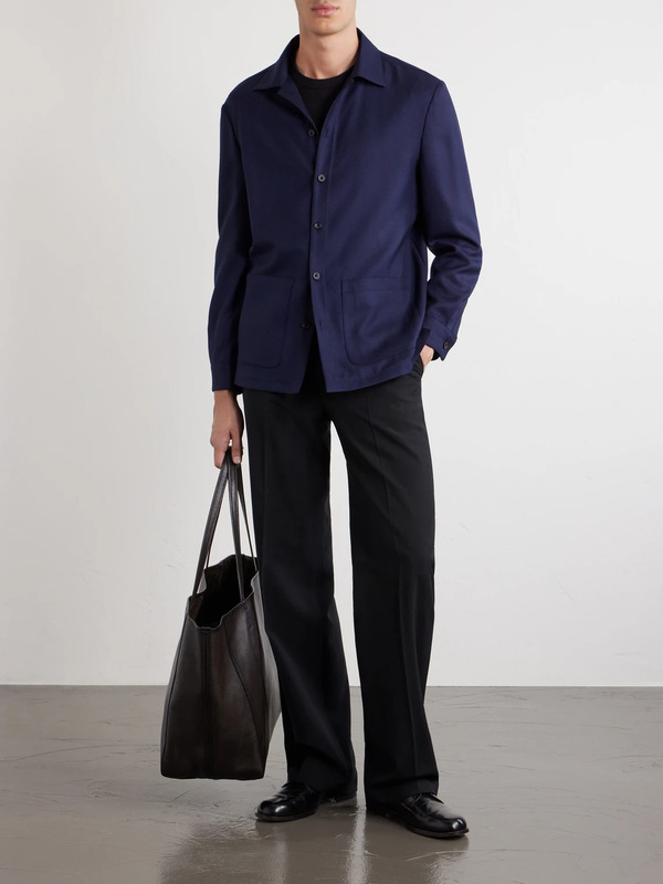  Thom Sweeney - Wool Overshirt - Men - Blue - It 48 