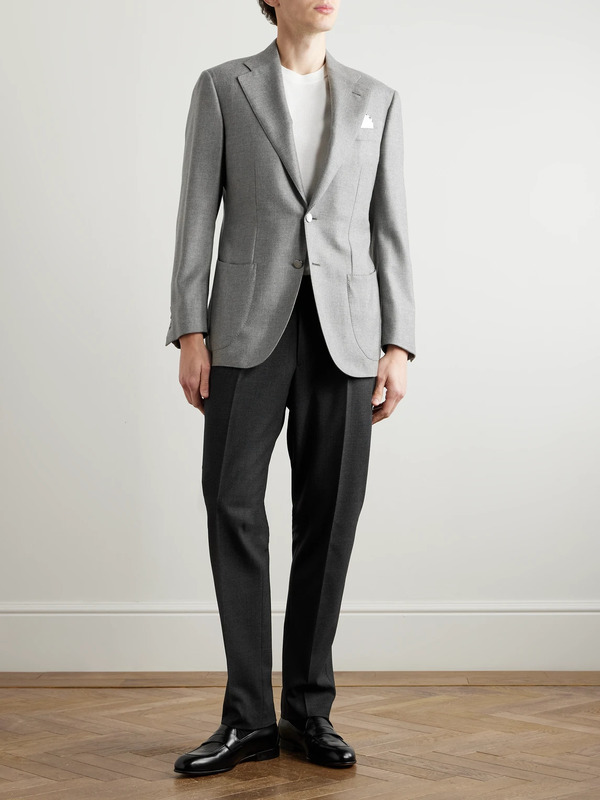  Thom Sweeney - Wool-twill Blazer - Men - Gray - It 44 