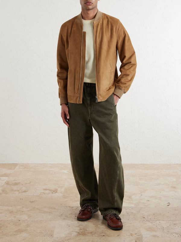  Valstar - Evans Suede Bomber Jacket - Men - Brown - It 44 