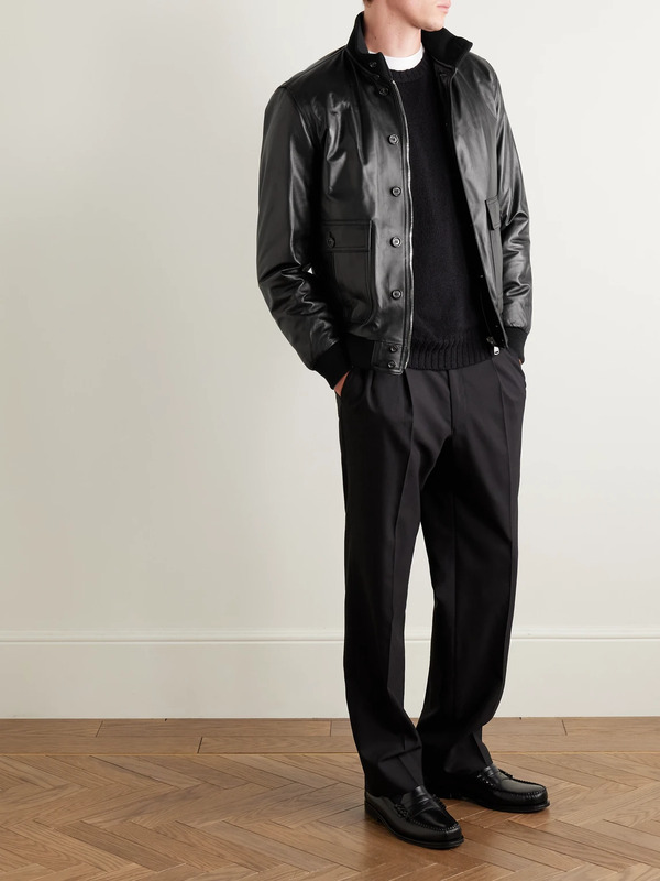  Valstar - Valstarino Leather Down Jacket - Men - Black - It 48 