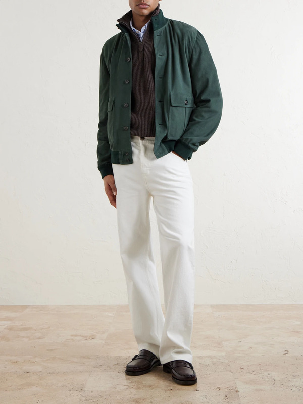  Valstar - Valstarino Suede Jacket - Men - Green - It 46 
