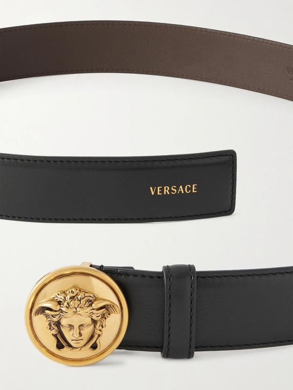  Versace - 3.5cm Leather Belt - Men - Black - Eu 105 