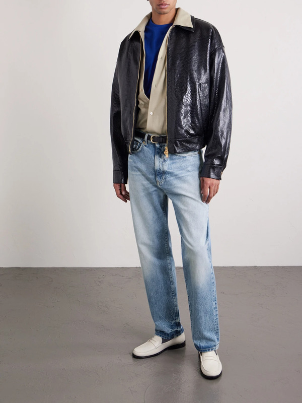  Versace - Embellished Straight-leg Jeans - Men - Blue - Uk/us 30 
