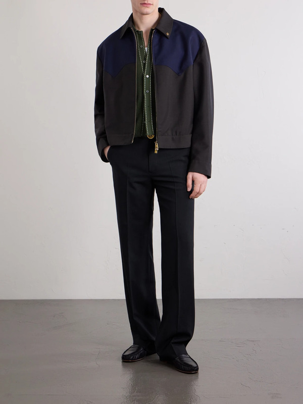  Versace - Wool And Mohair-blend Blouson Jacket - Men - Brown - It 52 