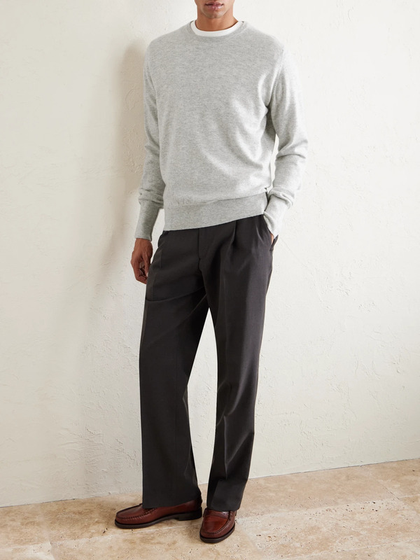  William Lockie - Oxton Cashmere Sweater - Men - Gray - Xl 