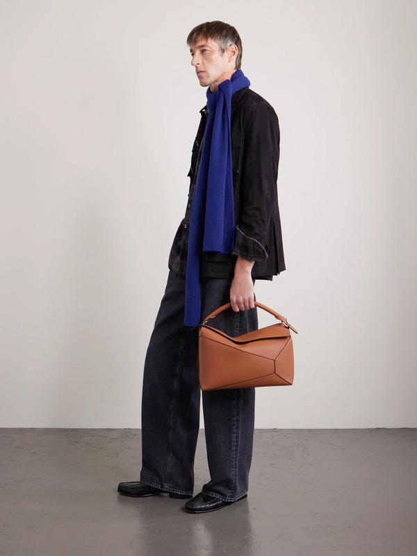  William Lockie - Ribbed Cashmere Scarf - Men - Blue 