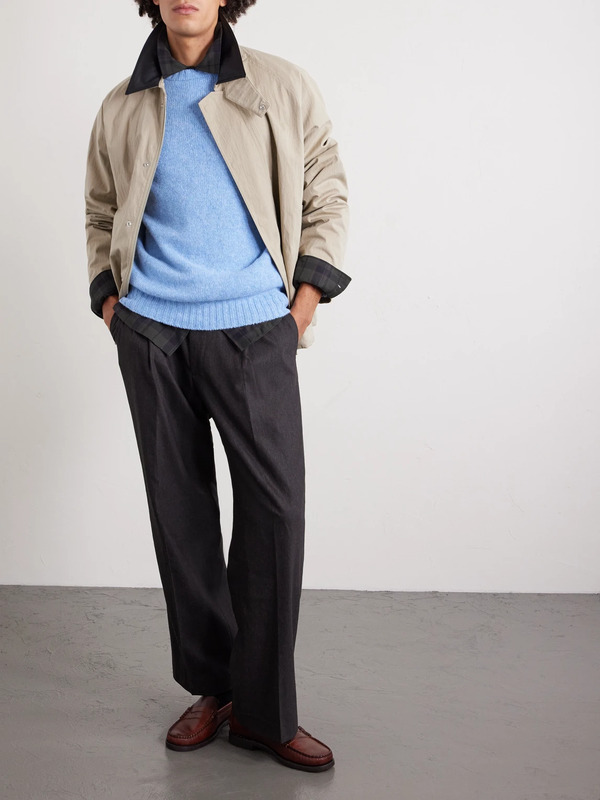  William Lockie - Virgin Wool Sweater - Men - Blue - S 