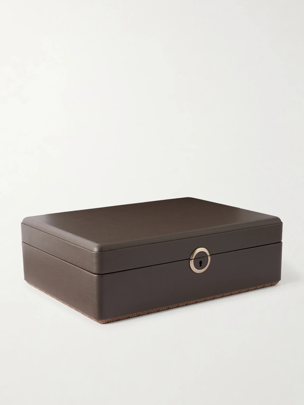  Wolf - Earth 5 Piece Watch Box - Men - Brown 