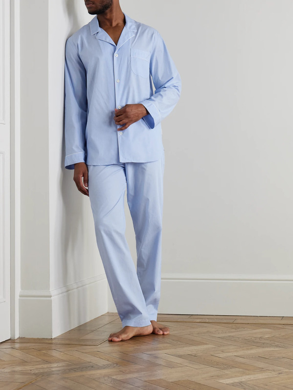  Zimmerli - Cotton Pyjama Set - Men - Blue - S 