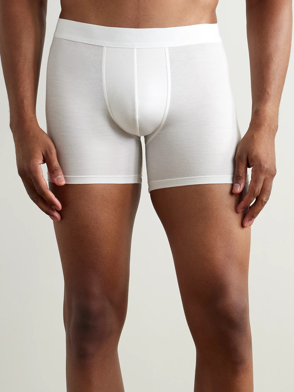  Zimmerli - Pureness Stretch-micro Modal Boxer Briefs - Men - White - M 