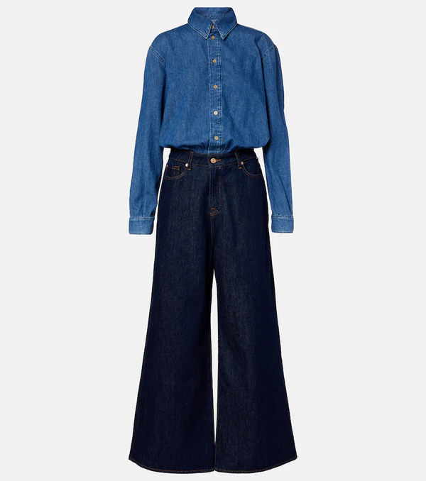  7 For All Mankind 7 For All Mankind Denim Jumpsuit 