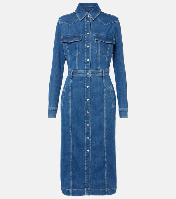  7 For All Mankind 7 For All Mankind Denim Midi Dress 