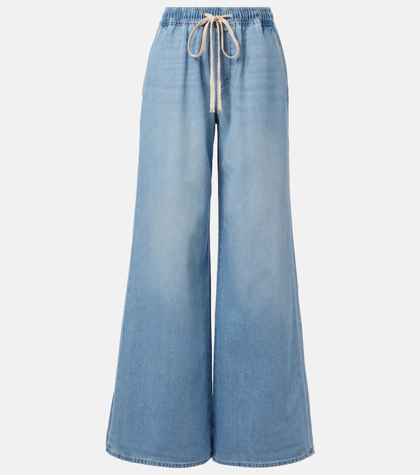  7 For All Mankind 7 For All Mankind Pull On High-rise Wide-leg Jeans 