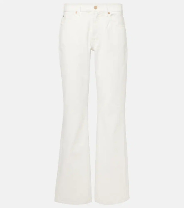  7 For All Mankind 7 For All Mankind Tess Cotton And Hemp Straight Pants 