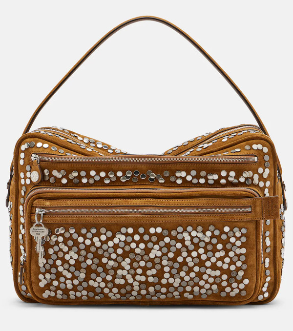  Acne Studios Acne Studios Camero Camera Large Suede Shoulder Bag 