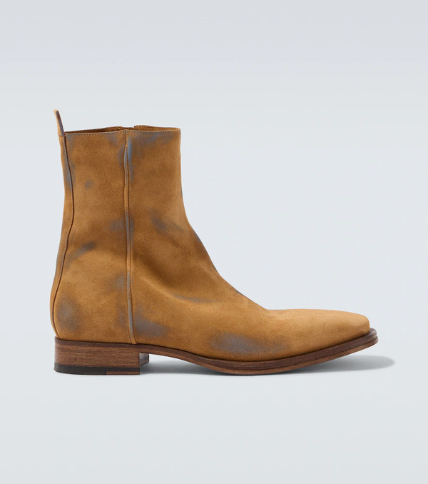  Acne Studios Acne Studios Distressed Suede Ankle Boots 