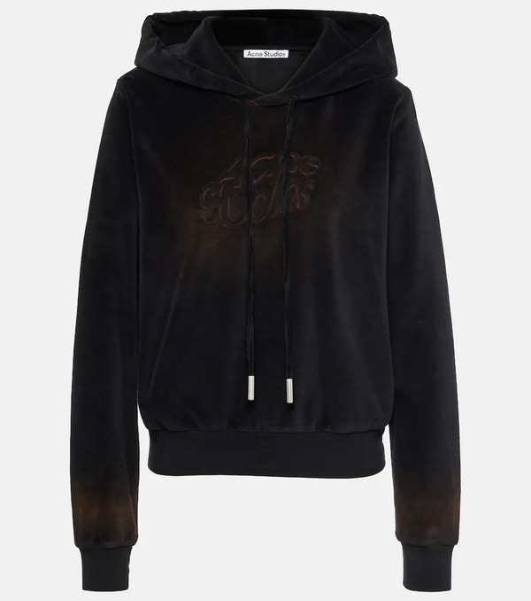  Acne Studios Acne Studios Faro Cotton-blend Velvet Hoodie 