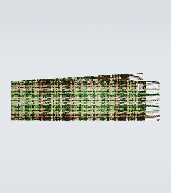  Acne Studios Acne Studios Fringed Checked Scarf 