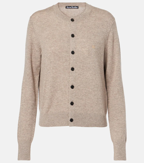  Acne Studios Acne Studios Keny Face Wool Cardigan 