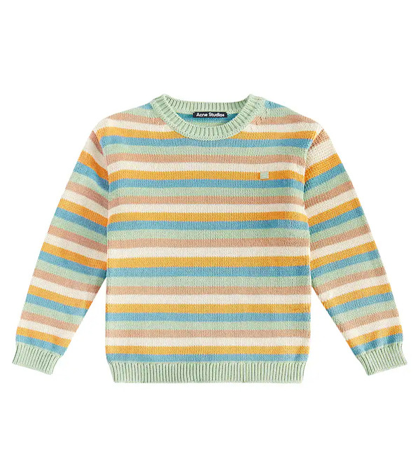  Acne Studios Kids Acne Studios Kids Striped Cotton Sweater 