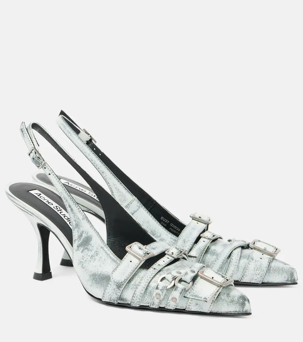  Acne Studios Acne Studios Leather Slingback Pumps 