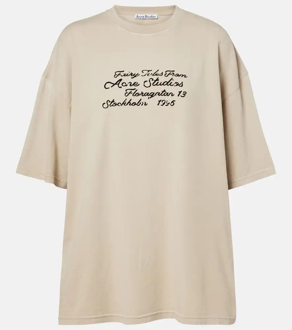  Acne Studios Acne Studios Logo Cotton Jersey T-shirt 