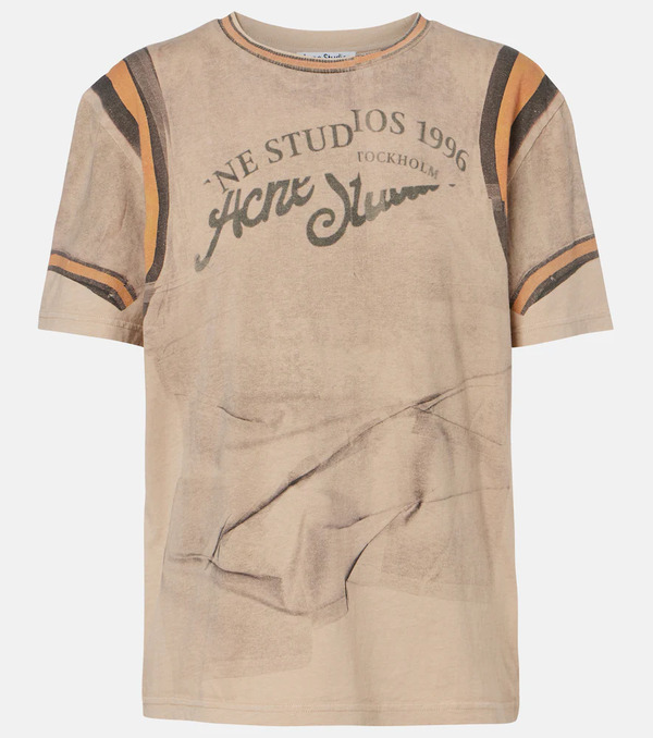  Acne Studios Acne Studios Logo Cotton Jersey T-shirt 