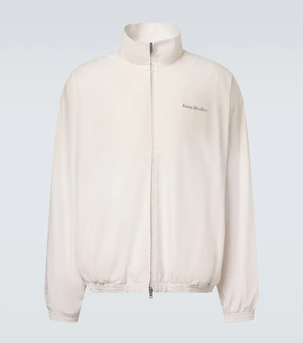  Acne Studios Acne Studios Logo Cotton Poplin Bomber Jacket 