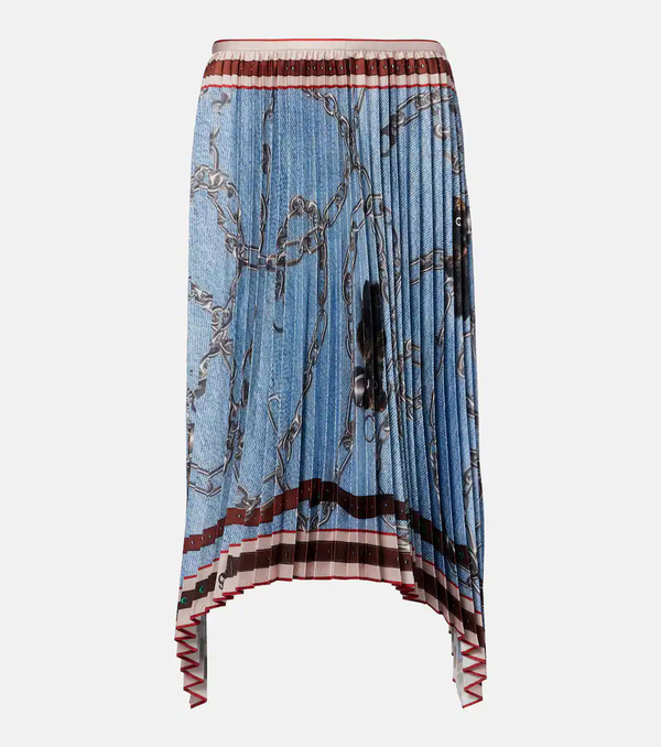  Acne Studios Acne Studios Pleated Printed Midi Skirt 