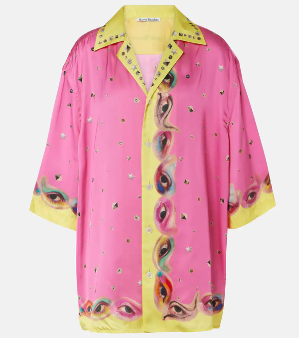  Acne Studios Acne Studios Printed Logo Bowling Shirt 