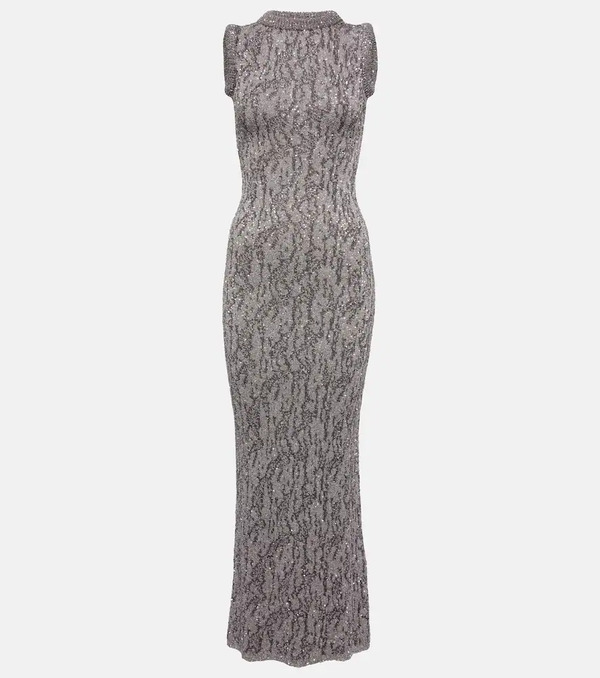  Acne Studios Acne Studios Sequined Jacquard Maxi Dress 